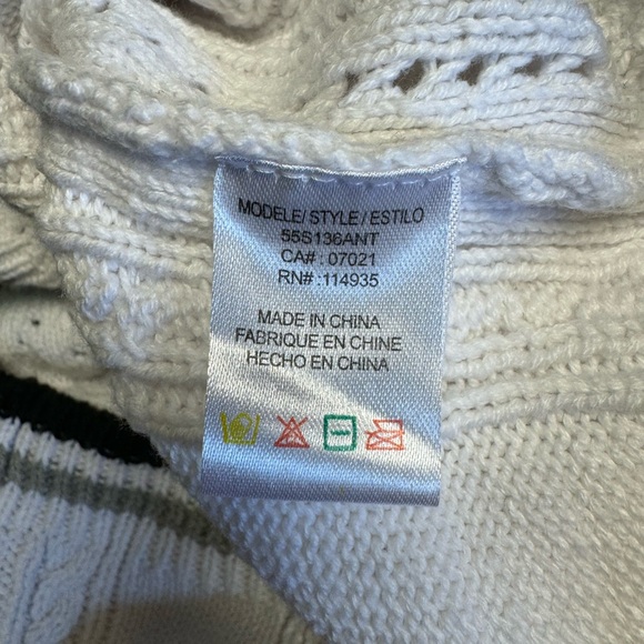 NWT RD Style Short-Sleeve Pointelle Polo Sweater - Picture 6 of 10